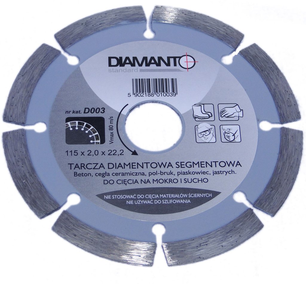 Tarcza diament DIAMANTO STANDARD 180 SEGMENT