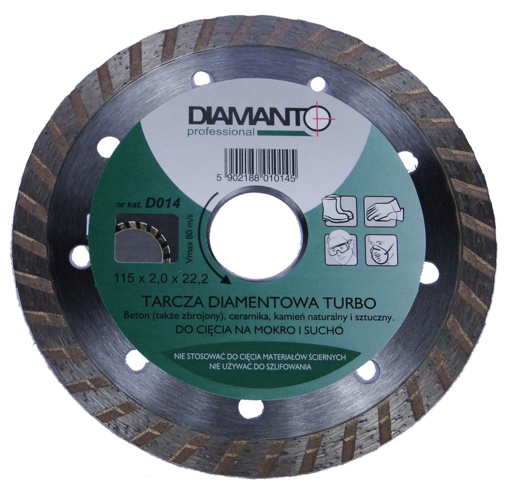 Tarcza diament DIAMANTO PROFESSIONAL 230 TURBO
