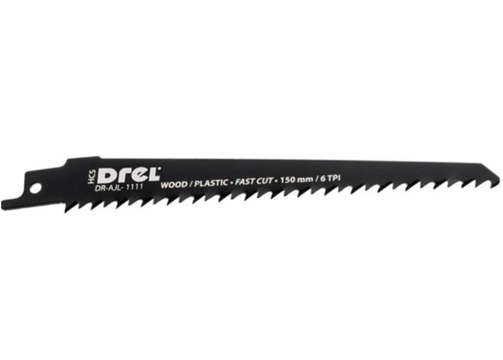 Brzeszczot do piły szablastej 150 x 19 x 1,25 mm 6TPI do drewna PVC 1szt