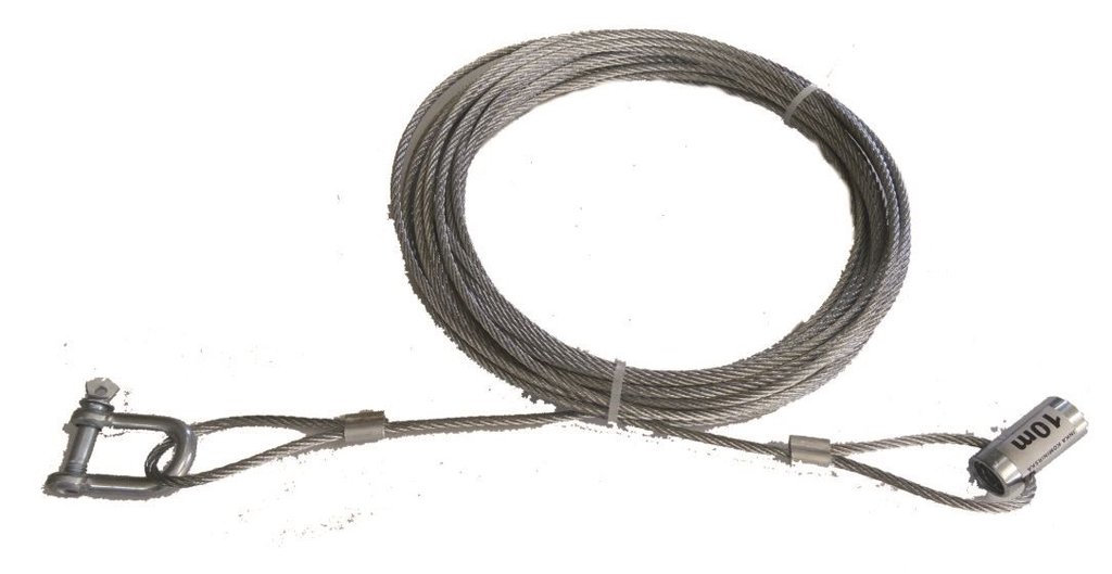 Linka kominiarska stalowa 12m. fi 3mm