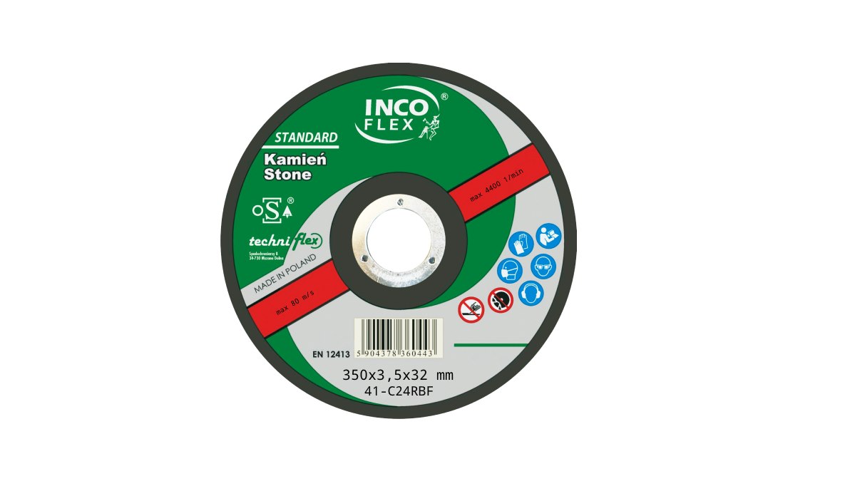 Tarcza INCO beton płaska 350x3,5mm