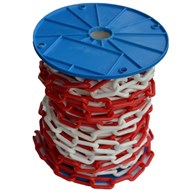 Łańcuch PCV biało - czerwony 10mm DIAMANTO