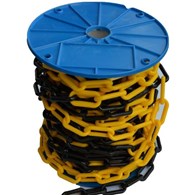 Łańcuch PCV żółto - czarny 8mm DIAMANTO