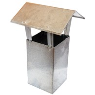 Kominek wentylacyjny ocynk 14x14cm