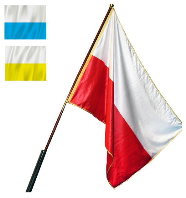 Flaga 70x100 biało-niebieska