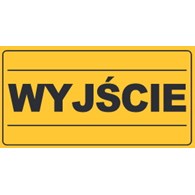Tablica informacyjna 12x22cm WYJŚCIE