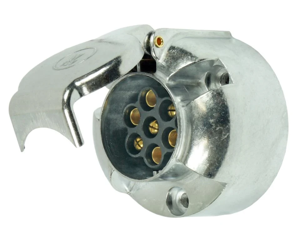 Elektryczne gniazdo 7 biegunów 12V ALUMINIUM