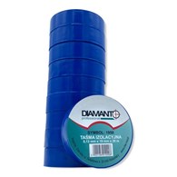Taśma PCV 19mmx20m niebieska 10szt DIAMANTO