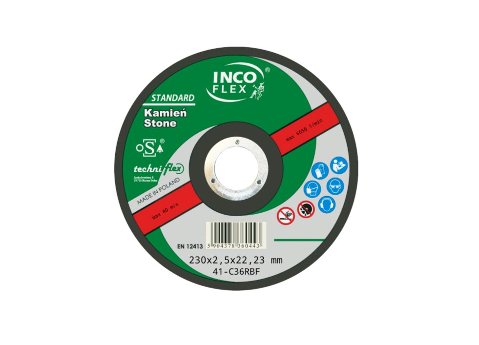 Tarcza INCO beton płaska 230x2,5mm