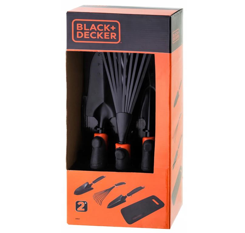 Black&Decker Zestaw narzędzi ogrodniczych 4szt.