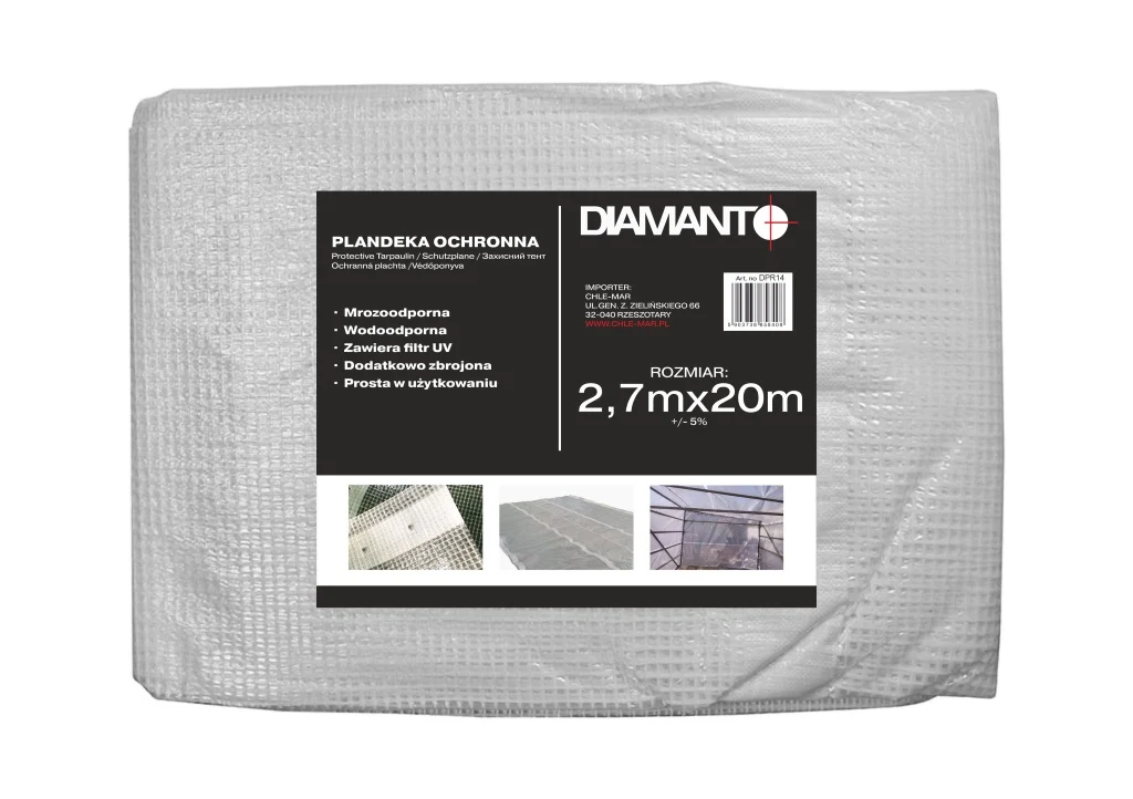 Plandeka na rusztowania 2,7 x 20m DIAMANTO