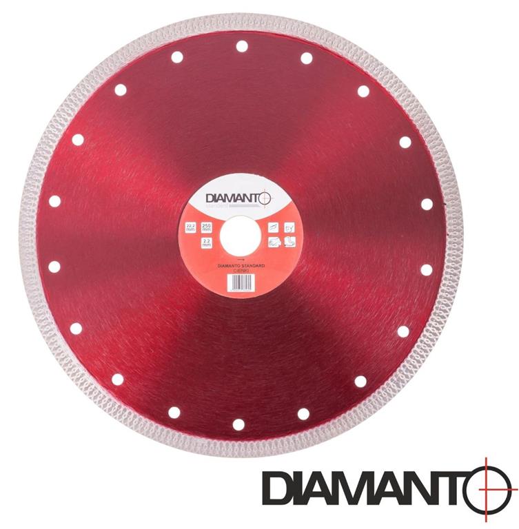Tarcza diament  STANDARD cienka 250x2,2x22,2mm DIAMANTO