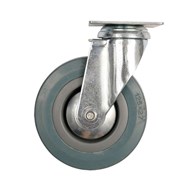 Kółko uniwersalne obrotowe 125 mm guma szara DIAMANTO