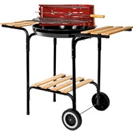 Grill prostokątny z bocznymi półkami