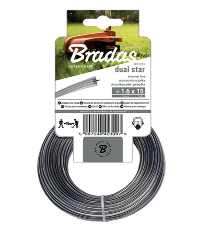 Żyłka do kosiarki gwiazdka RIPPER DUAL 2,4mm 15m