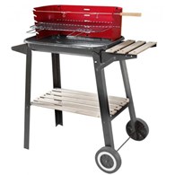 Grill prostokątny ruchomy z boczną półką