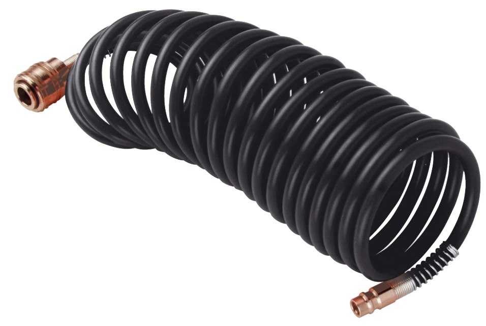 STANLEY Wąż spiralny PE 6x8 (5m), uniwersalne szybkozłącze