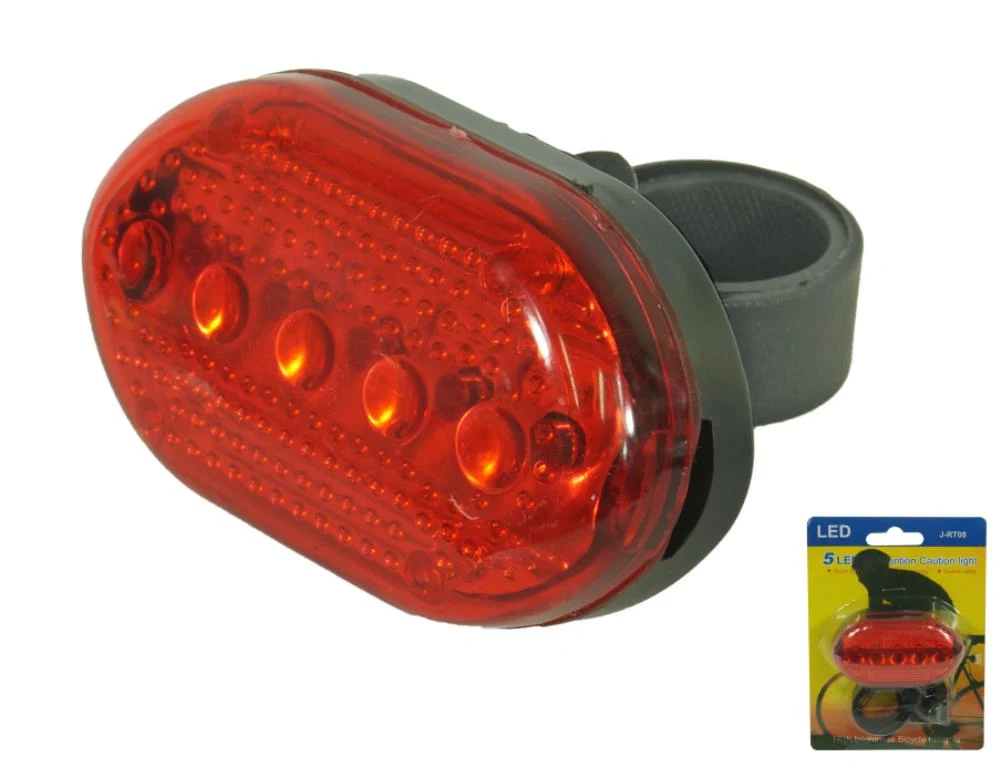 Lampka rowerowa tyłna 5-LED 6 funkcji