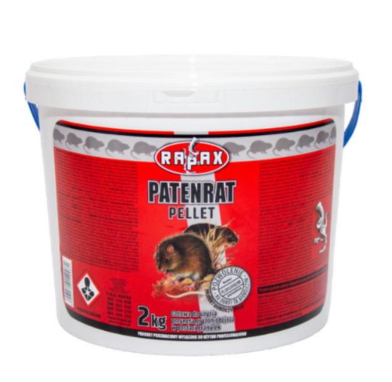 Trutka - granulat na gryzonie (myszy i szczury) Patenrat pellet 2kg RAPAX