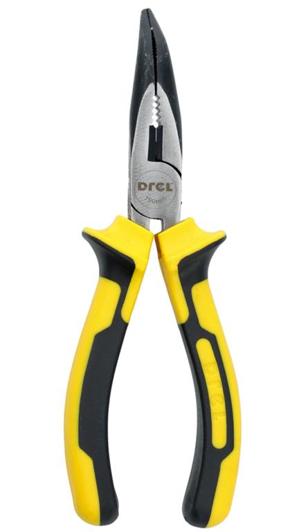 Szczypce wydłużone wygięte 160 mm DREL