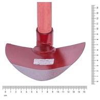 Motyczka CZERWONA oprawna sercowa 160mm