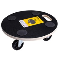 Platforma transportowa 380 mm udźwig 200 kg okrągła laminowana DREL