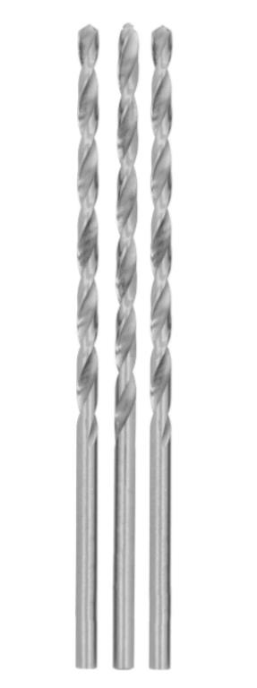 Wiertła do metalu 1,0 x 33,0 x 56,0 mm, przedłużane, szlifowane, 3 szt