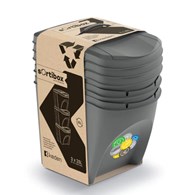 Kosz do segregacji odpadów Sortibox SET3 - szary