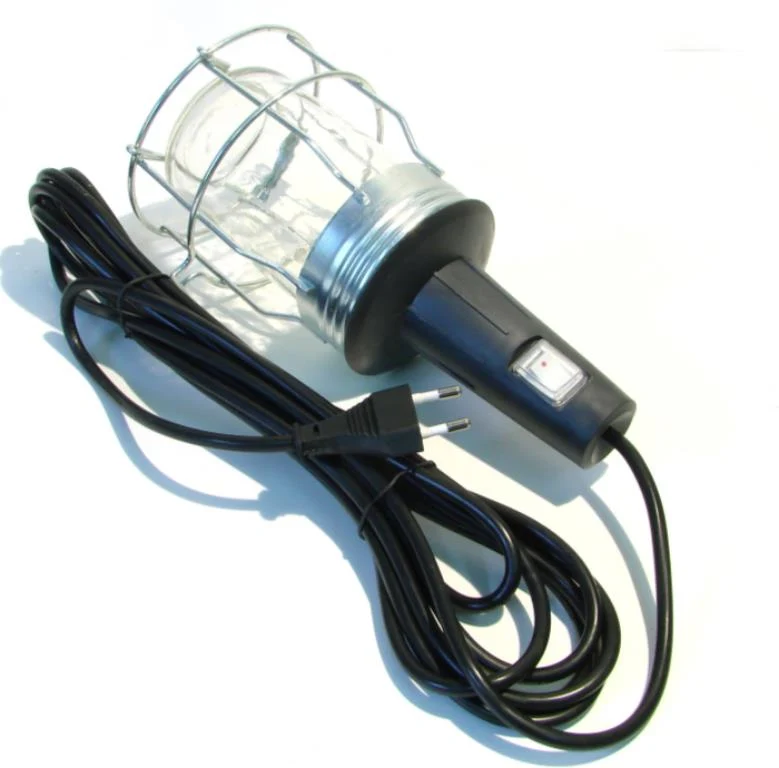 Lampa przenośna warsztatowa 230V osłona metalowa CE NWWW