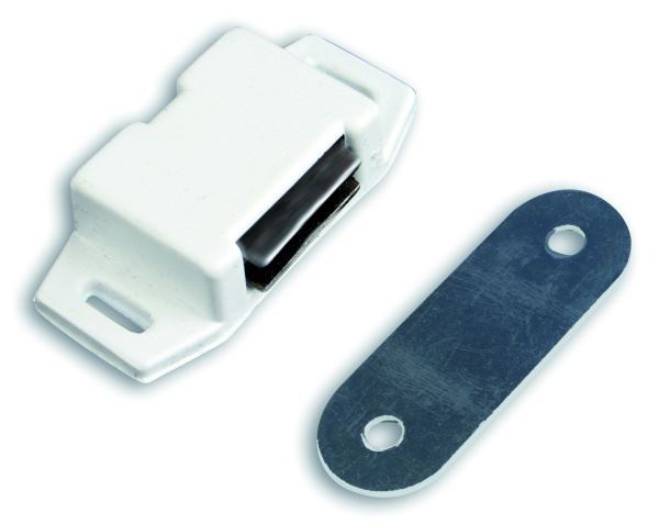 Zamek meblowy magnetyczny - BIAŁY