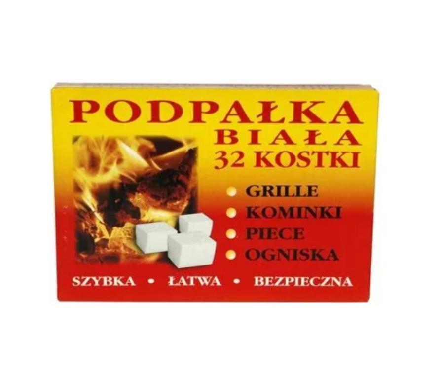 Rozpałka do grilla 32 kostki SZARA ECO