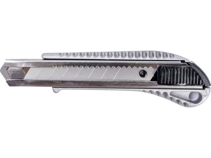 Nóż z ostrzem łamanym 18 mm metalowy korpus