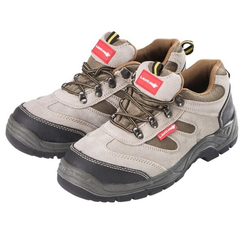 Buty zamszowe OXFORD beżowo - khaki rozm. 43, LAHTI PRO, S1P