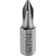 Końcówki wkrętakowe krzyżowe PH1 x 25 mm 30 szt.