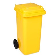 Kosz na śmieci 120L ŻÓŁTY