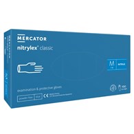 Rękawice NITRYLEX CLASSIC Niebieskie bezpudrowe rozm. L, 100szt