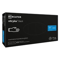 Rękawice NITRYLEX CLASSIC Czarne bezpudrowe rozm. S, 100szt