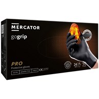 Rękawice GOGRIP-BLACK nitrylowe bezpudrowe rozm. L, 50szt
