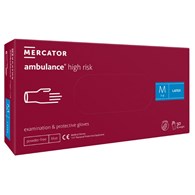 Rękawice AMBULANCE HIGH RISK lateksowe bezpudrowe rozm. XL, 50szt