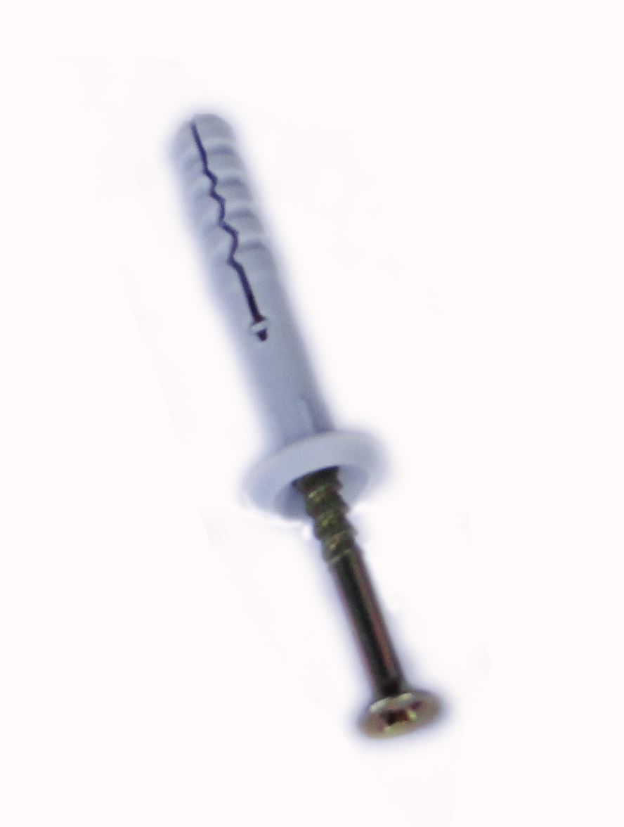 Kołek do wbijania z kołnierzem 6x80mm opakowanie 100 sztuk
