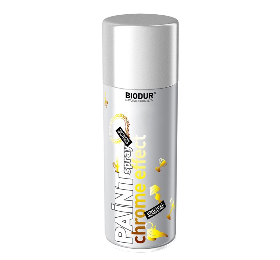 BIODUR Emalia aerozol złoty 400ml (chrom effect)