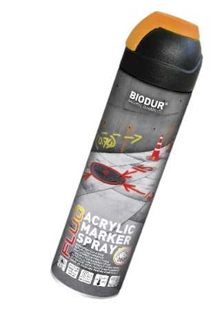 BIODUR Lakier do znakowania aerozol pomarańczowy 500ml