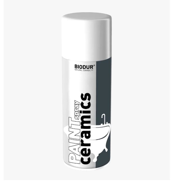 BIODUR Emalia uniwersalna do ceramiki aerozol biały 400ml