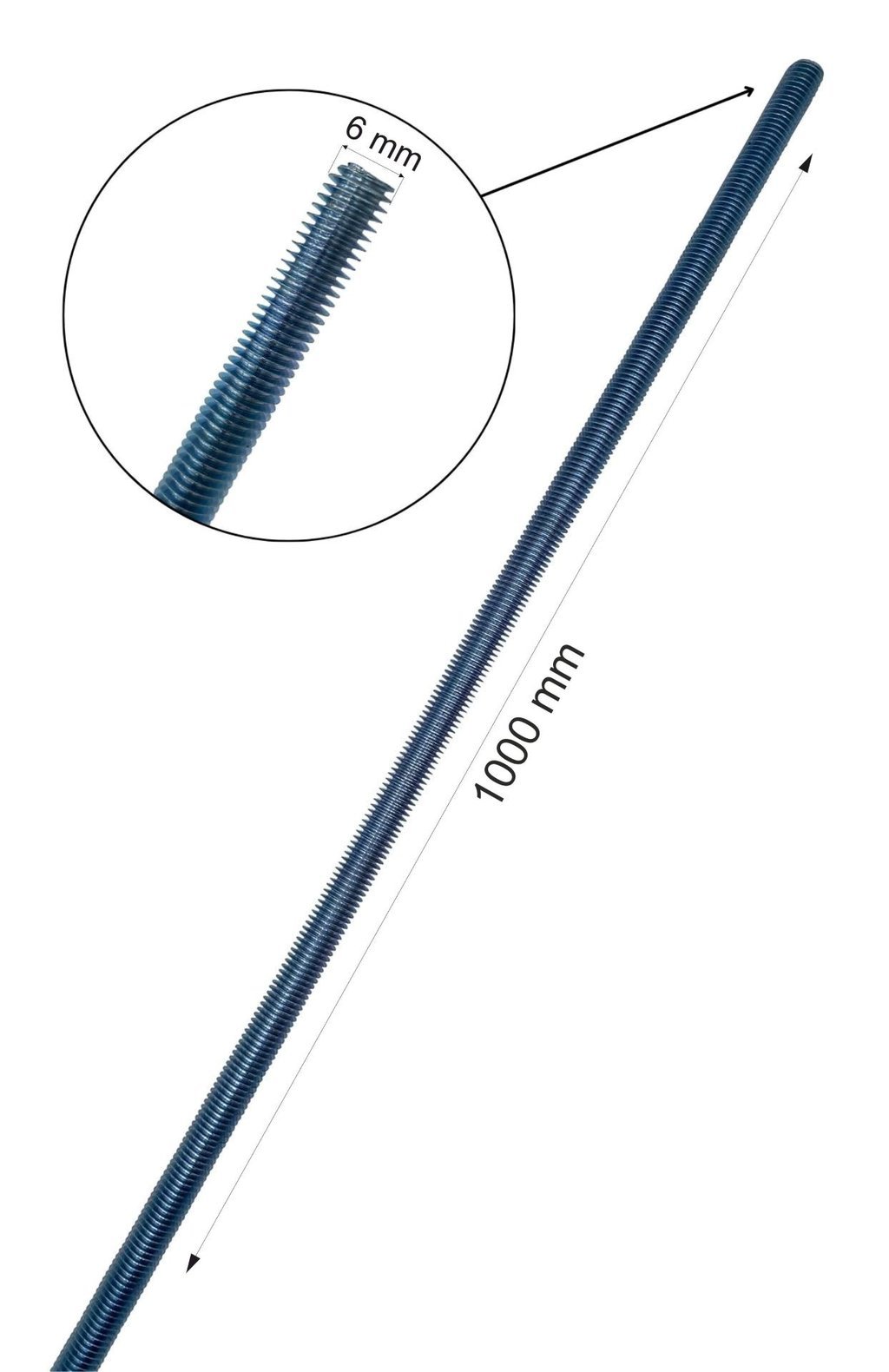 Pręt gwintowany  6x100