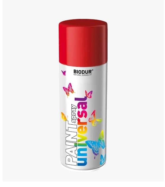 BIODUR Emalia uniwersalna aerozol brązowy czekoladowy matowy 400ml