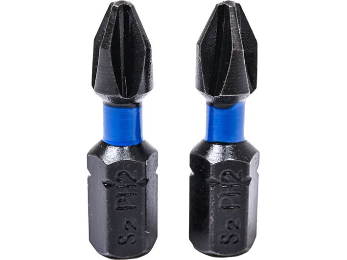 WAART Końcówki wkrętakowe udarowe krzyżowe PH2 x 25 mm, 2 szt