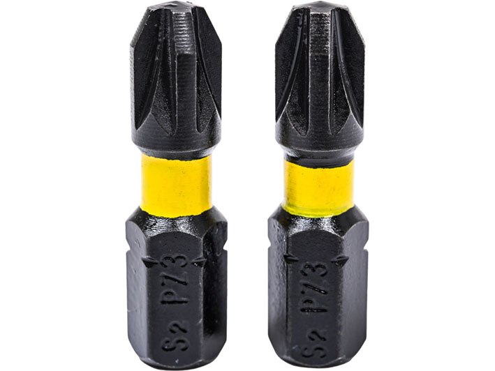 WAART Końcówki wkrętakowe udarowe krzyżowe PZ3 x 25 mm, 2 szt.