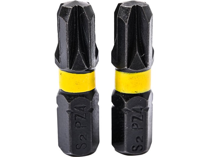 WAART Końcówki wkrętakowe udarowe krzyżowe PZ4 x 25 mm, 2 szt.