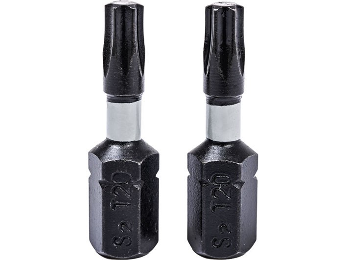 WAART Końcówki wkrętakowe udarowe Torx T20 x 25 mm, 2 szt.