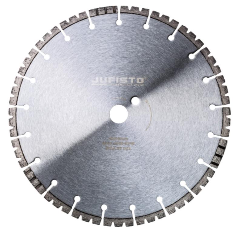 JUFISTO Tarcza diamentowa 300 x 25,4 mm ostrze KU spawana laserowo do twardych materiałów